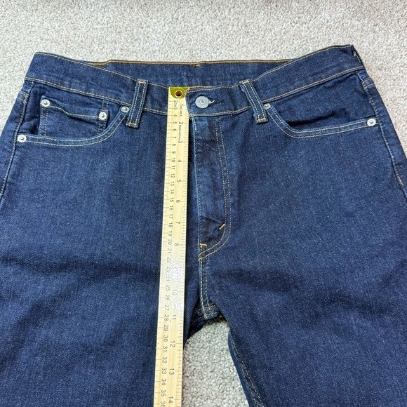 Levi's 513 Men's Jeans My Measurements Show 34x33 Blue‎ Straight - Picture 3 of 12
